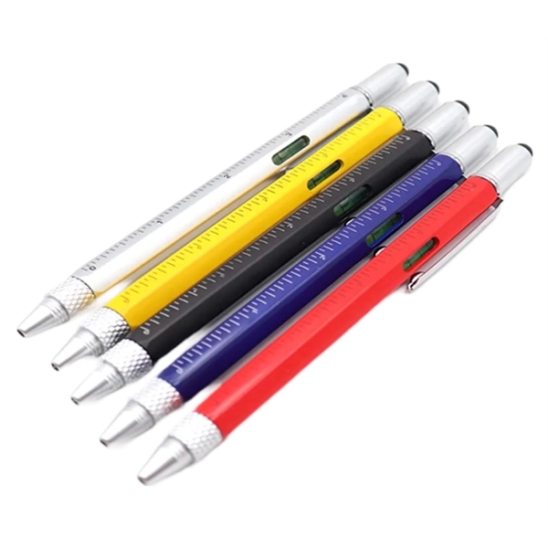 6 in 1 multifunction tool pen plus 1 color silkscreen imprint... from ASI 37218 Athena Promo (tm)