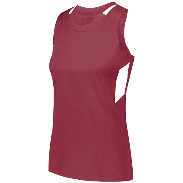Ladies Crossover Tank with 84% polyester/16% spandex knit with color secure®... from ASI 37461 Augusta Sportswear