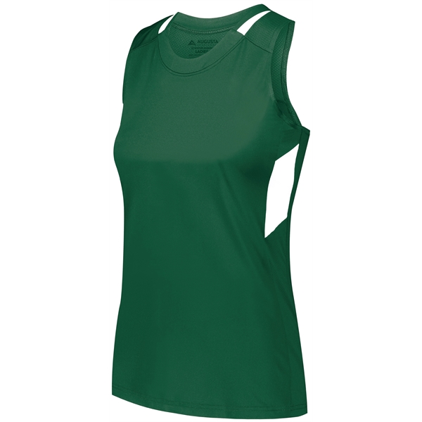 Ladies Crossover Tank with 84% polyester/16% spandex knit with color secure®... from ASI 37461 Augusta Sportswear