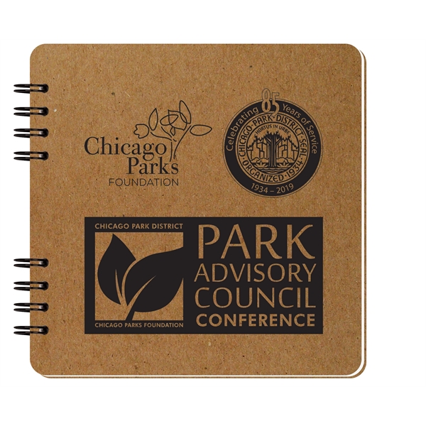 Recycled squared notebook with Natural 22 pt. chipboard made with 80%... from ASI 50873 Drum-Line / Drum-line Inc