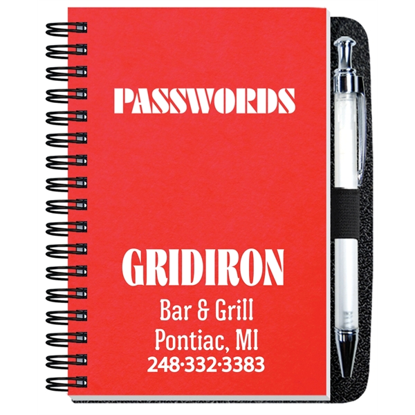 4" x 6" password log with pen to keep track of... from ASI 50873 Drum-Line / Drum-line Inc
