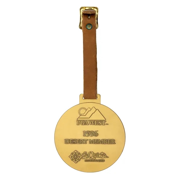 2.5" x 2.5" x 2mm alloy metal golf bag tags with... from ASI 52263 EMT