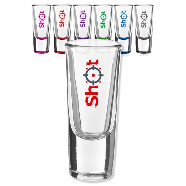 1.5 oz. shot glass with a heavy base.... from ASI 39552 BEL Promo