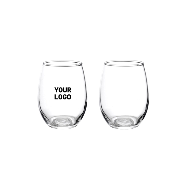9 oz. arc stemless wine glass plus free 1 color silkscreen... from ASI 37218 Athena Promo (tm)
