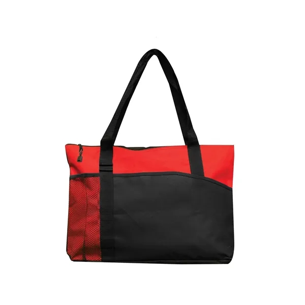 20" x 14" x 2.25" polyester mesh handled tote bag with... from ASI 37980 Bagworld