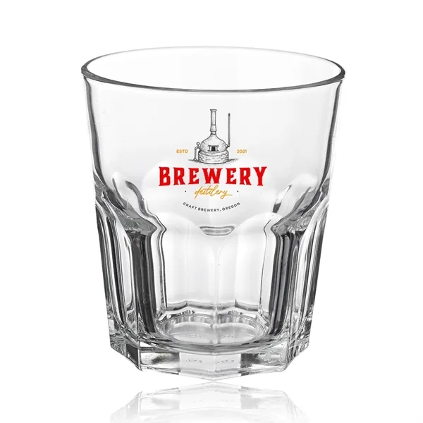 12.5 oz. clear whiskey glass with hexagon shaped body.... from ASI 39552 BEL Promo