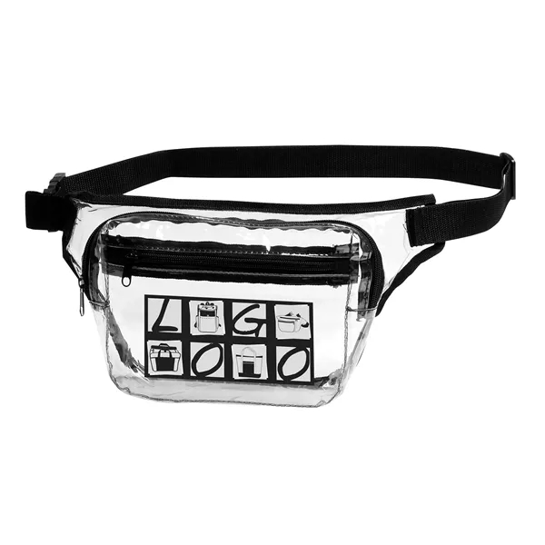 Clear crossbody/waist sports fanny bag is ideal for most stadium/event rules... from ASI 46420 Continental Mkting Svc Inc