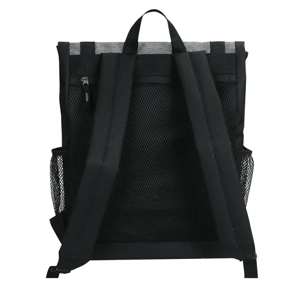 Spacious backpack w/ multiple zip pockets and a roll top.... from ASI 46420 Continental Mkting Svc Inc