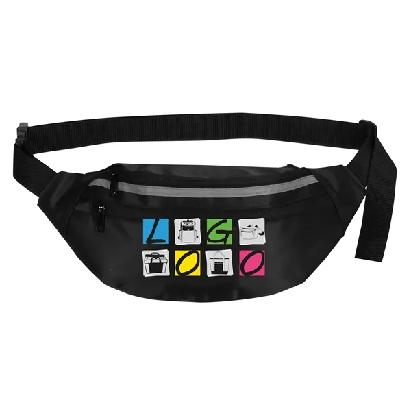 Three zippered fanny bag offers convenient, secured storage pockets.... from ASI 46420 Continental Mkting Svc Inc