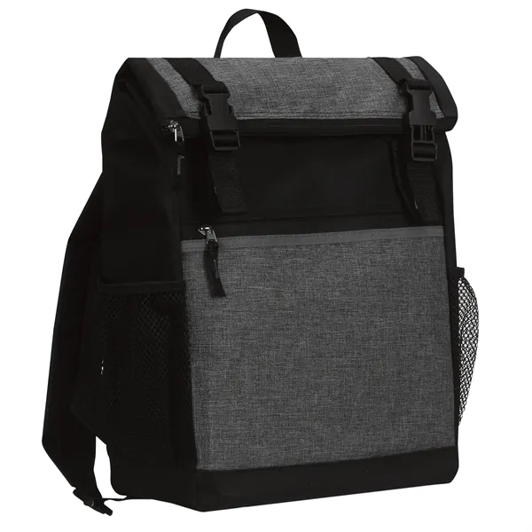 Spacious backpack w/ multiple zip pockets and a roll top.... from ASI 46420 Continental Mkting Svc Inc