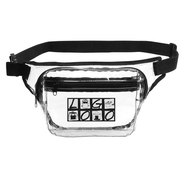 Clear crossbody/waist sports fanny bag is ideal for most stadium/event rules... from ASI 46420 Continental Mkting Svc Inc