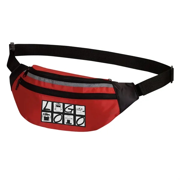 Three zippered fanny bag offers convenient, secured storage pockets.... from ASI 46420 Continental Mkting Svc Inc