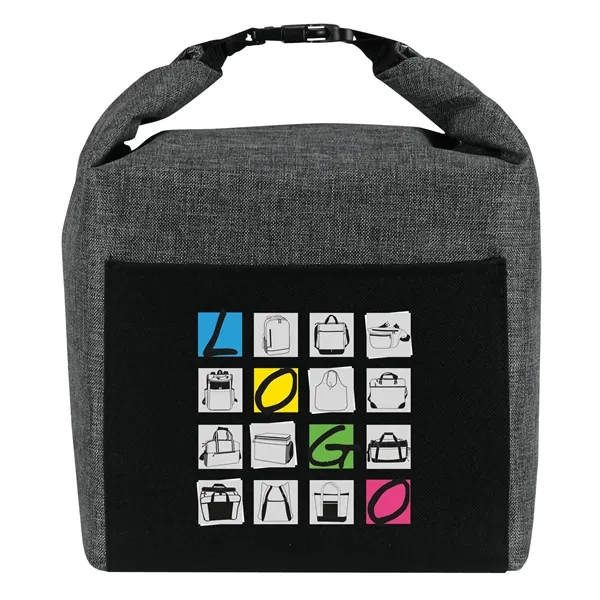 This soft cooler bag features w/ roll top closure & snap... from ASI 46420 Continental Mkting Svc Inc