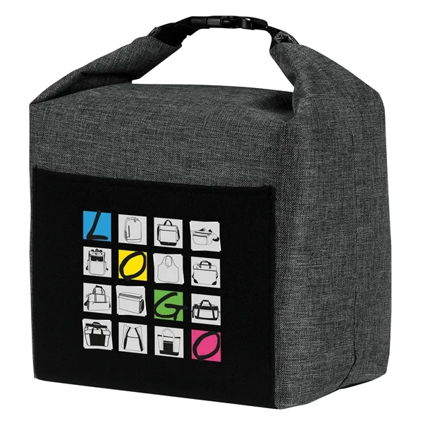 This soft cooler bag features w/ roll top closure & snap... from ASI 46420 Continental Mkting Svc Inc