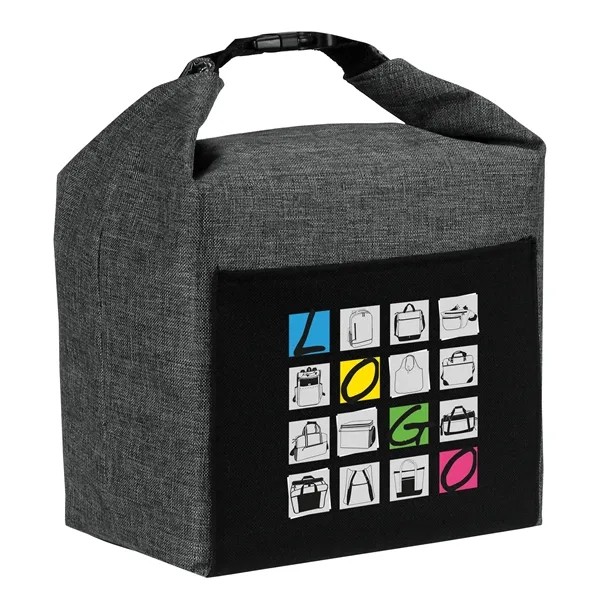 This soft cooler bag features w/ roll top closure & snap... from ASI 46420 Continental Mkting Svc Inc