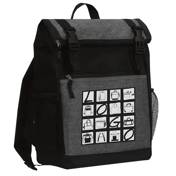 Spacious backpack w/ multiple zip pockets and a roll top.... from ASI 46420 Continental Mkting Svc Inc