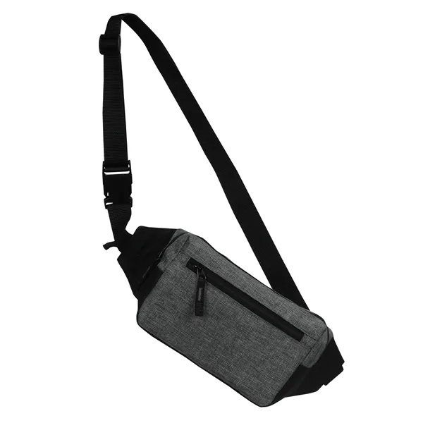 Three zippered Crossbody Belt Bag offers convenient, secured storage pockets.... from ASI 46420 Continental Mkting Svc Inc