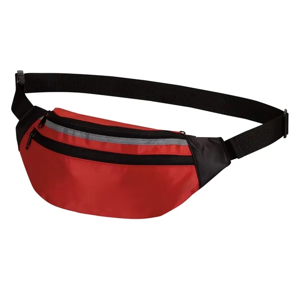 Three zippered fanny bag offers convenient, secured storage pockets.... from ASI 46420 Continental Mkting Svc Inc