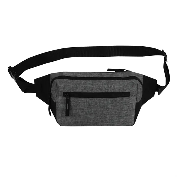 Three zippered Crossbody Belt Bag offers convenient, secured storage pockets.... from ASI 46420 Continental Mkting Svc Inc