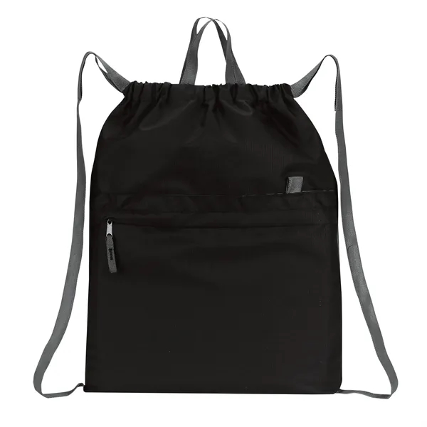 Contempo Drawstring Backpack is a simple & unique cinch closure sport... from ASI 46420 Continental Mkting Svc Inc