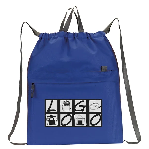 Contempo Drawstring Backpack is a simple & unique cinch closure sport... from ASI 46420 Continental Mkting Svc Inc