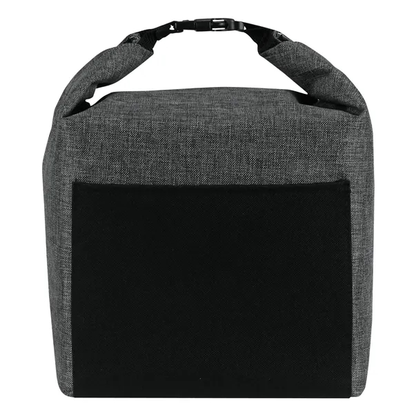This soft cooler bag features w/ roll top closure & snap... from ASI 46420 Continental Mkting Svc Inc