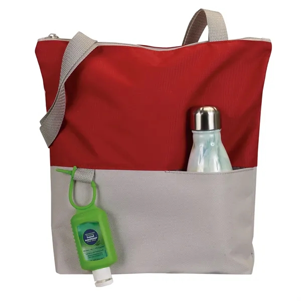 Contempo two-tone tote bag is simple & unique.... from ASI 46420 Continental Mkting Svc Inc