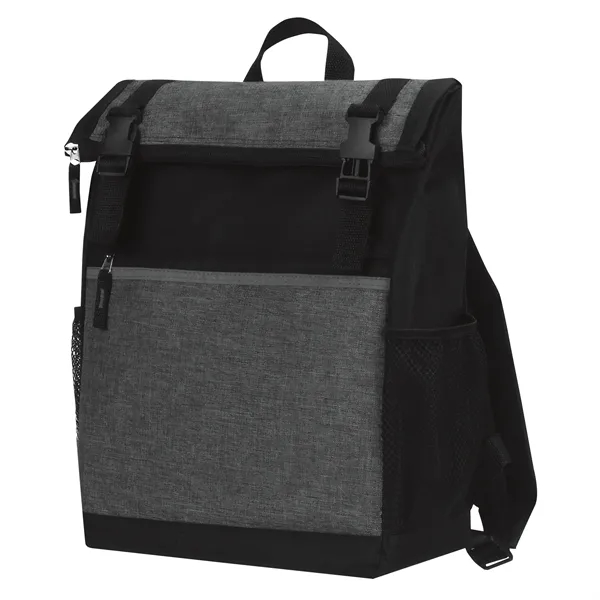 Spacious backpack w/ multiple zip pockets and a roll top.... from ASI 46420 Continental Mkting Svc Inc