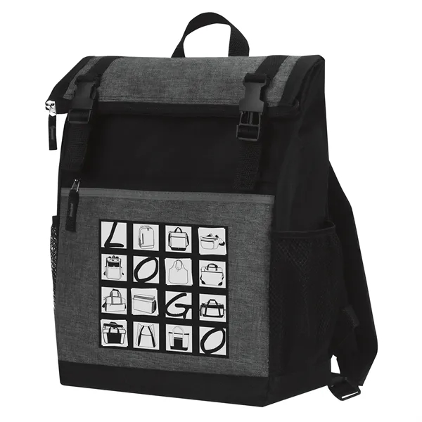 Spacious backpack w/ multiple zip pockets and a roll top.... from ASI 46420 Continental Mkting Svc Inc