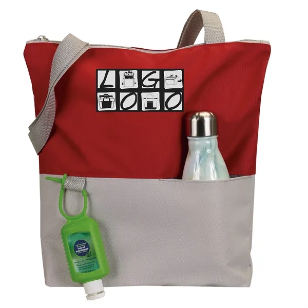 Contempo two-tone tote bag is simple & unique.... from ASI 46420 Continental Mkting Svc Inc