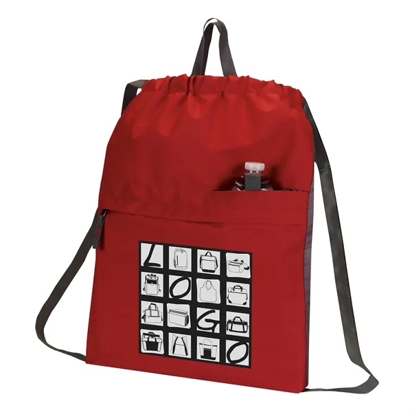 Contempo Drawstring Backpack is a simple & unique cinch closure sport... from ASI 46420 Continental Mkting Svc Inc