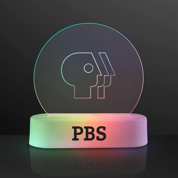 Customizable Acrylic Light LED Table Decoration; Laser Engraved Pricing... from ASI 34194 ALightPromos