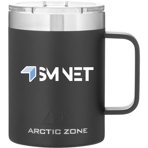14 oz 18/8 stainless mug with vacuum insulation, clear push-on lid,... from ASI 51197 ETS Express, LLC