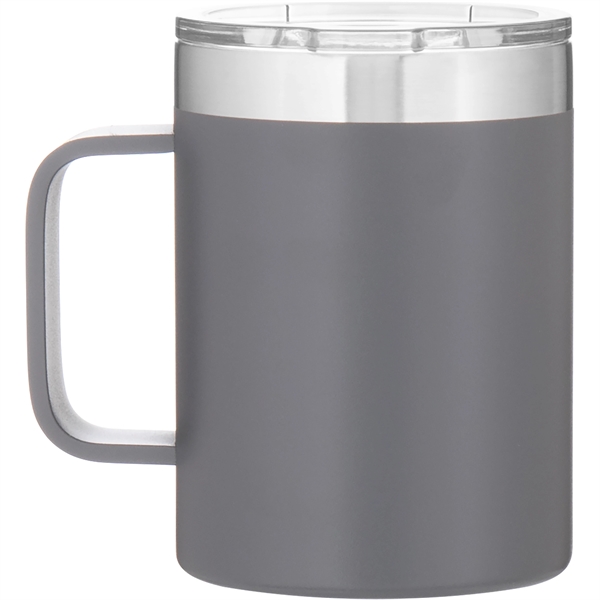 14 oz 18/8 stainless mug with vacuum insulation, clear push-on lid,... from ASI 51197 ETS Express, LLC