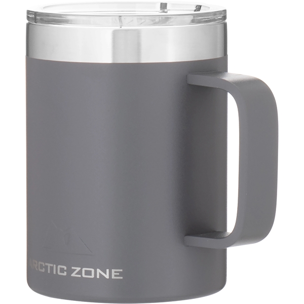 14 oz 18/8 stainless mug with vacuum insulation, clear push-on lid,... from ASI 51197 ETS Express, LLC