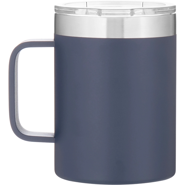14 oz 18/8 stainless mug with vacuum insulation, clear push-on lid,... from ASI 51197 ETS Express, LLC