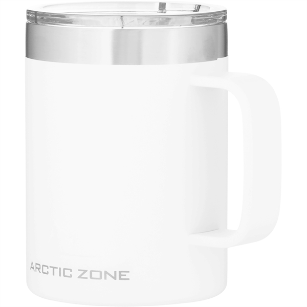 14 oz 18/8 stainless mug with vacuum insulation, clear push-on lid,... from ASI 51197 ETS Express, LLC