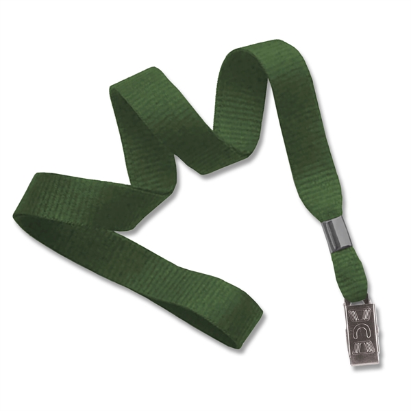 Available Same Day! These blank flat braided polyester lanyards come with... from ASI 79898 Promovision