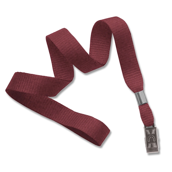 Available Same Day! These blank flat braided polyester lanyards come with... from ASI 79898 Promovision