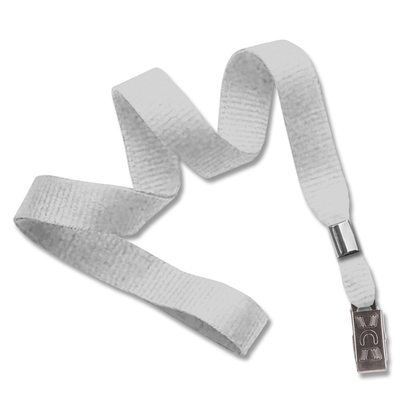 Available Same Day! These blank flat braided polyester lanyards come with... from ASI 79898 Promovision