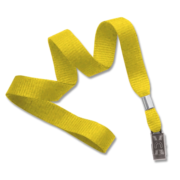 Available Same Day! These blank flat braided polyester lanyards come with... from ASI 79898 Promovision