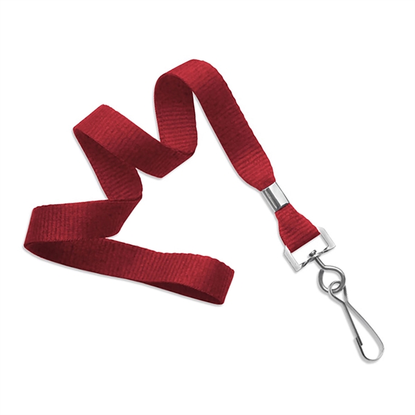 Available Same Day! These blank flat braided polyester lanyards come with... from ASI 79898 Promovision