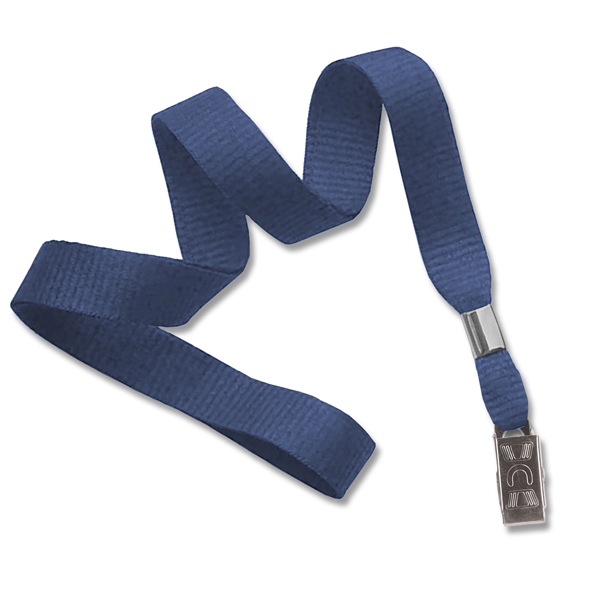 Available Same Day! These blank flat braided polyester lanyards come with... from ASI 79898 Promovision