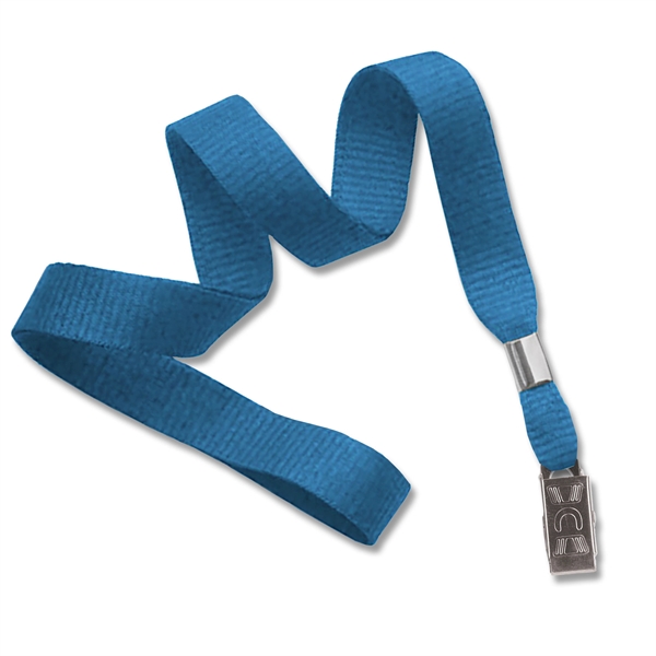 Available Same Day! These blank flat braided polyester lanyards come with... from ASI 79898 Promovision