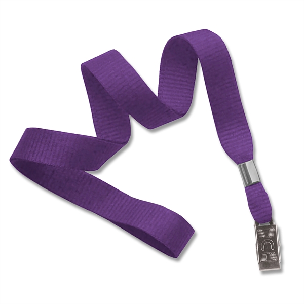 Available Same Day! These blank flat braided polyester lanyards come with... from ASI 79898 Promovision