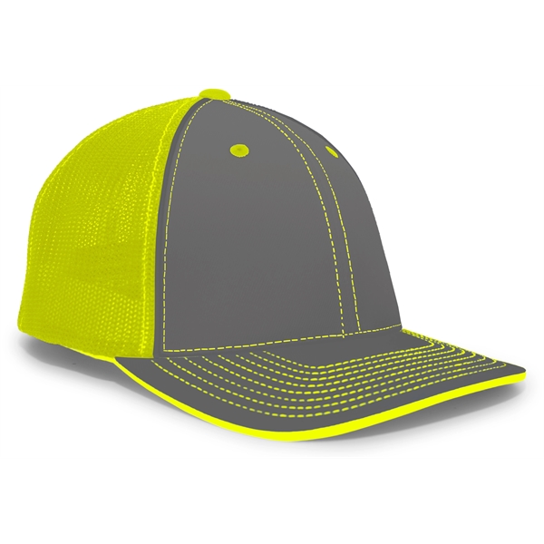Trucker Flexfit® Cap with Pro-stitched finish.... from ASI 37461 Augusta Sportswear / Pacific Headwear