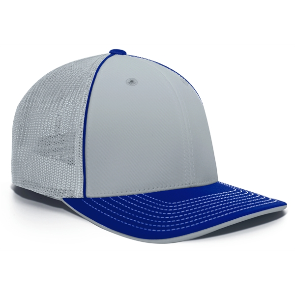 Trucker Flexfit® Cap with Pro-stitched finish.... from ASI 37461 Augusta Sportswear / Pacific Headwear