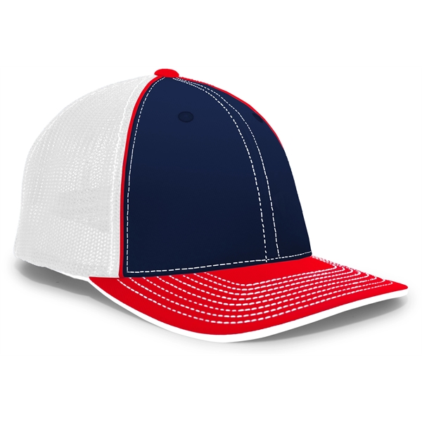 Trucker Flexfit® Cap with Pro-stitched finish.... from ASI 37461 Augusta Sportswear / Pacific Headwear