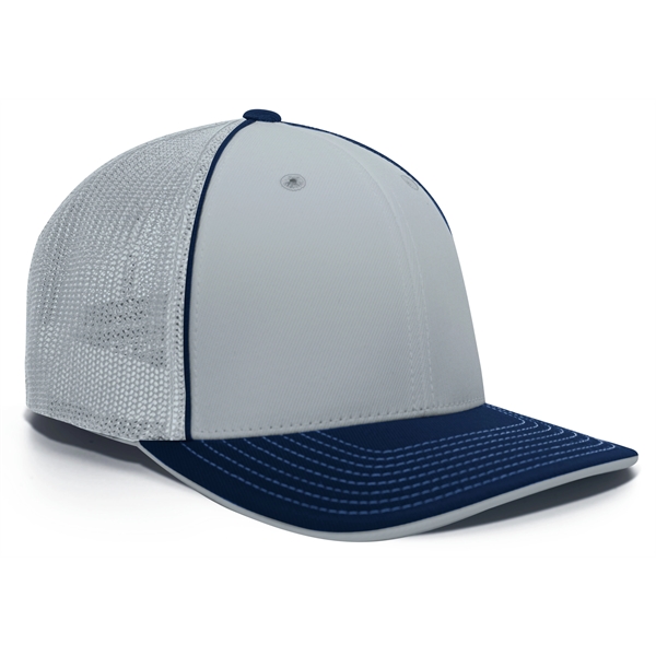Trucker Flexfit® Cap with Pro-stitched finish.... from ASI 37461 Augusta Sportswear / Pacific Headwear