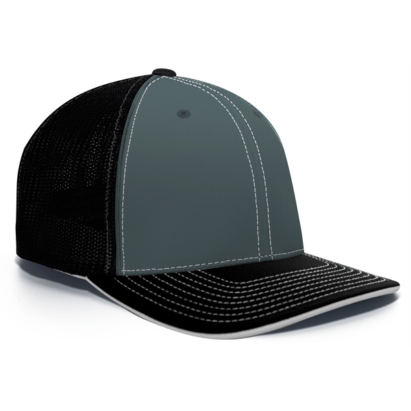Trucker Flexfit® Cap with Pro-stitched finish.... from ASI 37461 Augusta Sportswear / Pacific Headwear